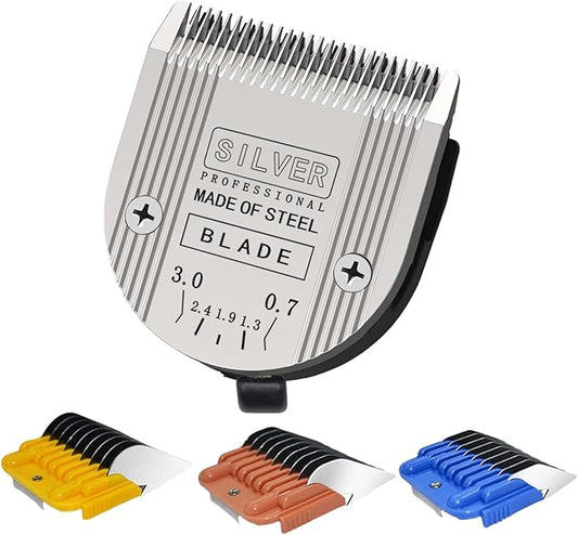 Professional Animal 5-in-1 Adjustable Blade Compatible with WAHL Arco, Bravura, Chromado, Creativa, Figura, and Motion Pet, Replacement Blade 1Pc+Guide Comb 3/8”~1/2” 3Pcs.