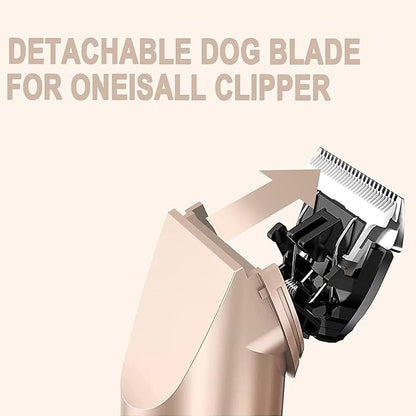 Replacement Blade Set Compatible with oneisall Low Noise Dog Clippers,Cut Length to 0.5MM/3MM/6mm,3 Count