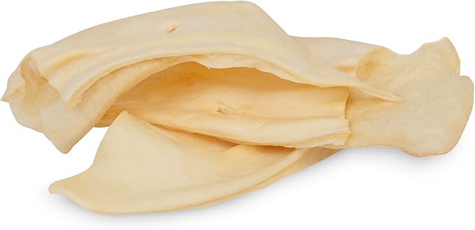 Premium Cow Ears For Dogs, Thick Cut & All-Natural Half Ears, 100% Grass Fed Beef, No Additives Or Hormones, Safe Rawhide Alternative, Great Dog Treat Alternative To Pig Ears, Bully Sticks, Dog Bones