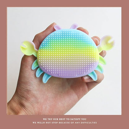 Silicone Pet Brush Soft Bristle Multifunctional Massage Brush Crab Brush for Dogs, Cats & Small Pets