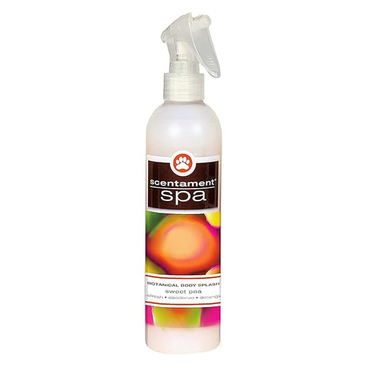 Best Shot Scentament Spa Botanical Body Spray, Body Spray Conditioner for Pets, Cat and Dog Cologne Spray, Sweet Pea, 8 Oz
