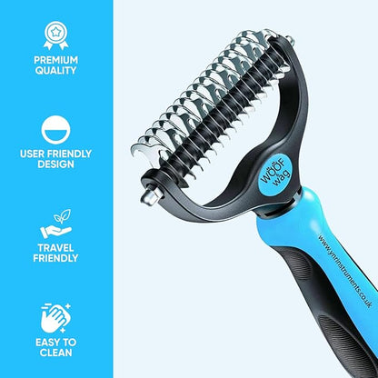 YNR Pet Cat Dog Horses Hair Fur Shedding Trimmer Grooming Dematting Rake Deshedding Comb Brush Tool Kit