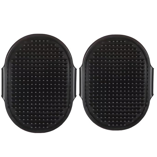 Dog Bath Brush. Dog Washing Brush.2 Sets Short Haired and Long Haired Dog and Cat Bath Brushes (Black)