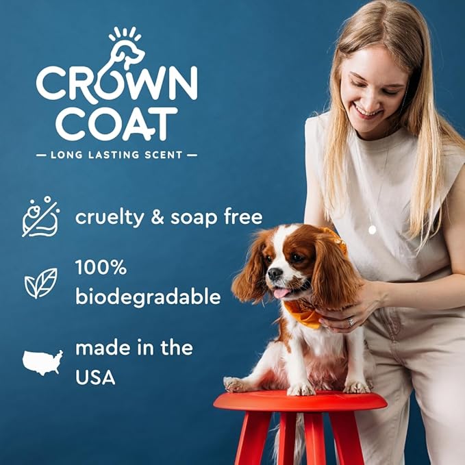 Crown Coat Pistachio Dream Long Lasting Pet Cologne, 8 oz - Professional Grooming Grade, Natural Perfume Deodorant, New Long Last Fragrance Formula for Dogs and Cats