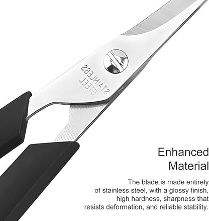 Pet Grooming Scissors Set for Body & Facial Trimming, Durable Stainless Steel Blades with Rounded Tips, Lightweight Shears for Dogs & Cats, Suitable for All Hair Types