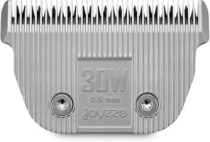 Raptor/Falcon Series A Wide Blade - Professional Grade Dog Clipper Grooming Blades, Detachable, Replacement - Stainless Steel, Coated Ceramic (A Series #30W)