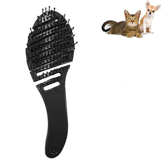 Small Dog Grooming Brush - Perfect for Shih Tzus, Yorkies, and Maltipoos - Ideal Puppy Hair Brushes for Maltese and Small Breeds (Black)