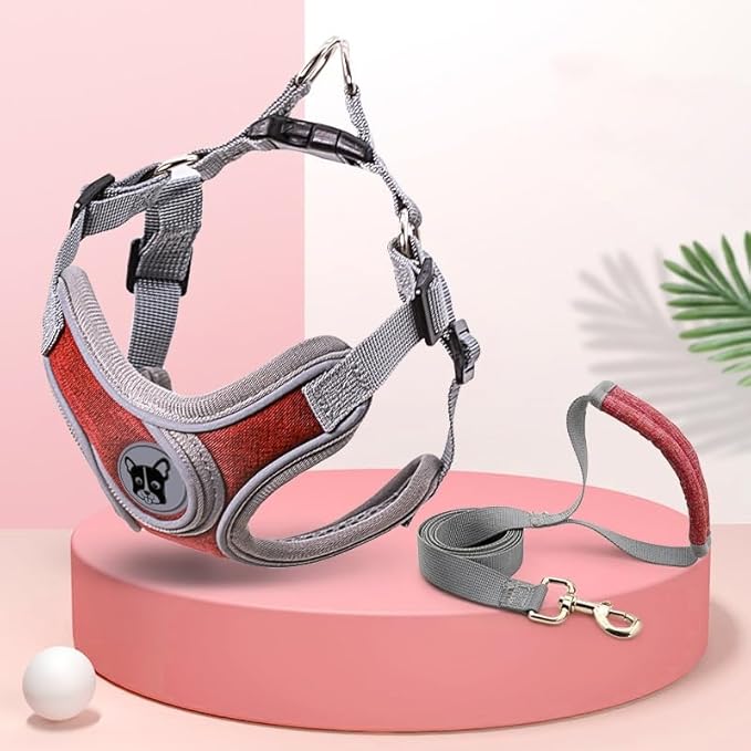 Dog Harness Soft Adjustable Basic Nylon Step in Puppy Vest Outdoor Walking