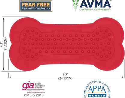 Lick Lick Pad Dog Accessories | Pet Shower Attachment | Dog Peanut Butter Lick Pad | Dog Bathing Station | Dog Bathing Supplies | Veterinarian Used | Suction to Wall | Large