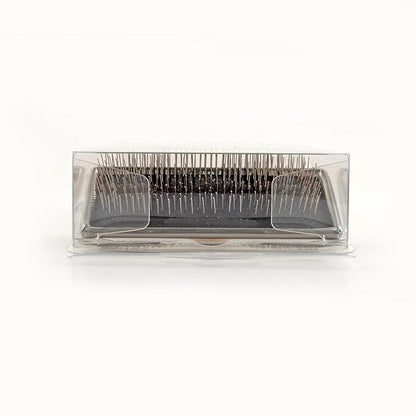 Wooden Slicker Brush - Stainless Steel Hard Pins for Grooming Short-Haired Pets (Size M)