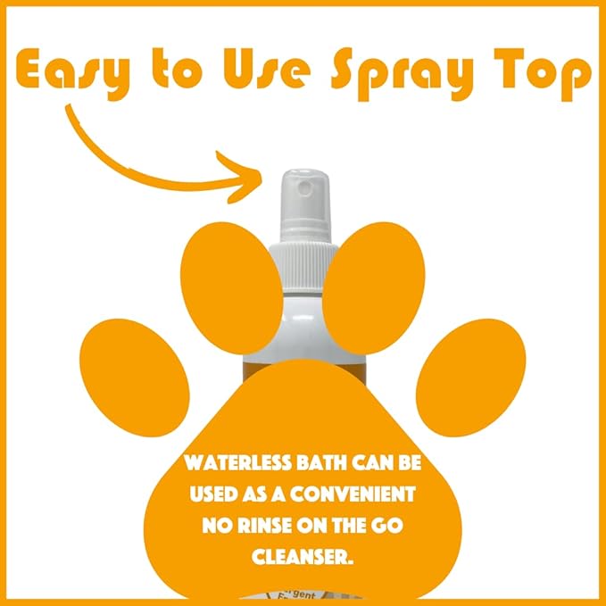 Natural Waterless Bath Spray, Moisturizing Coconut Papaya, for Dogs, 8oz