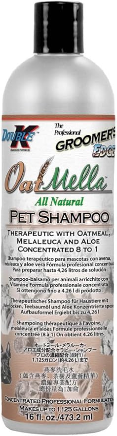 Groomer's Edge Oat-Mella Pet Shampoo, 16-Ounce