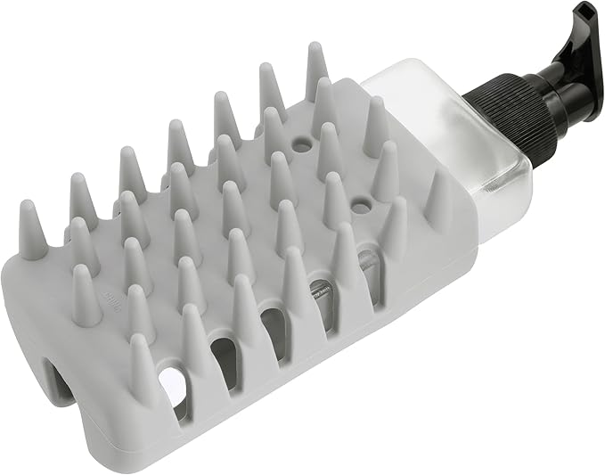 Tweezerman Cat & Dog Bath Brush, Dispensing Conditioner or Shampoo Brush for Pets