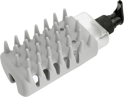 Tweezerman Cat & Dog Bath Brush, Dispensing Conditioner or Shampoo Brush for Pets