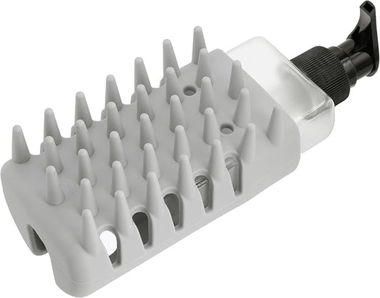 Tweezerman Cat & Dog Bath Brush, Dispensing Conditioner or Shampoo Brush for Pets