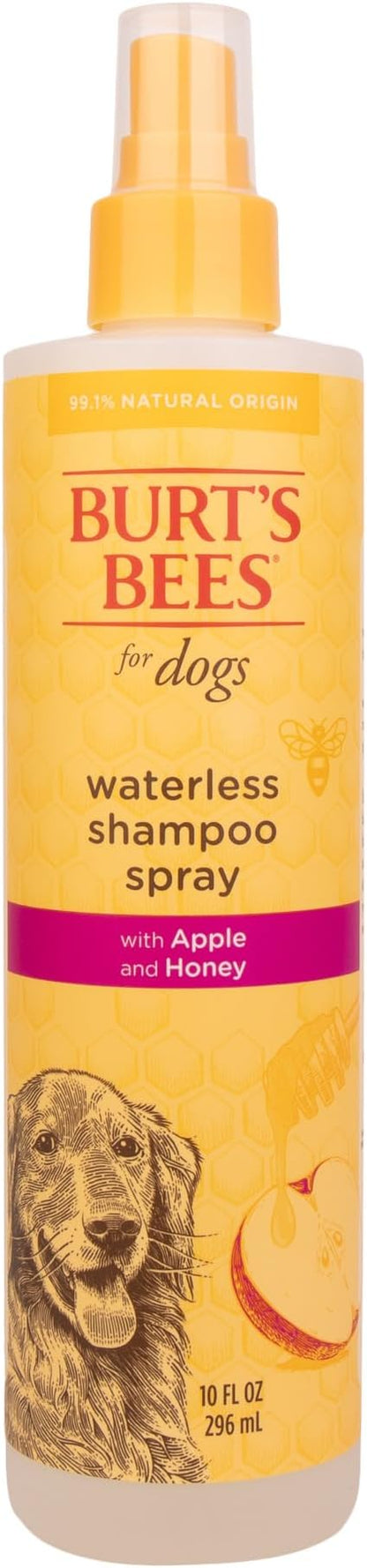 Burt's Bees for Pets Waterless Shampoo Spray for Dogs with Apple and Honey, 6pk, 99.1% Natural Origin Formulas, Waterless Dog Shampoo - Gentle Dry Shampoo for Dogs, Best Dog Shampoo, 6pk, 10 oz