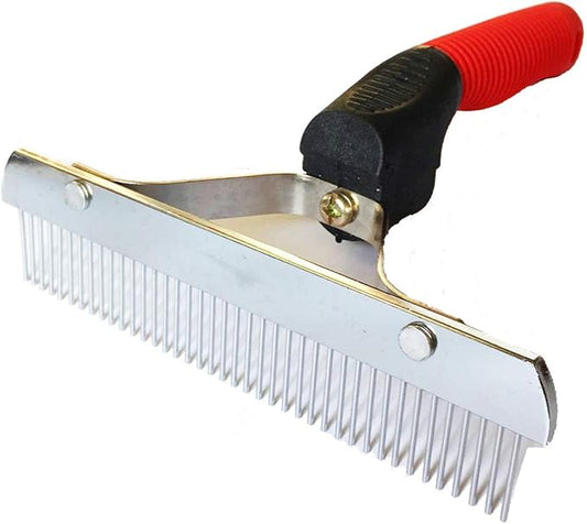 Pet Extra-Large Rake Comb Grooming Brush Deshedding Beauty Tool For Large Dogs Golden Retriever Husky German Shepherd