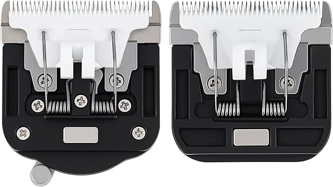 Pet Grooming Clipper Replacement Blades Set, 2 Blades Included (1 Standard + 1 Adjustable), Durable and Safe, Pet Grooming Needs (1 Standard + 1 Adjustable)