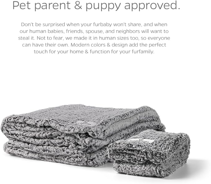 Pet Parents Premium Pet Blanket, Water Resistant Dog Blanket & Cat Blanket, Perfect for Crates, Calming, Large, Medium, Small Dogs, & Puppy Blanket Color: Chocolate Size: 50x60