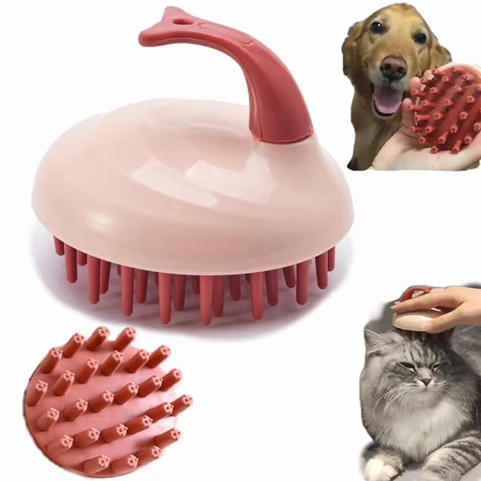 Dual Brush Head Multi-Function Cat brush，Combing, Bathing, massaging, 1 brush for 3 purposes，Cats, dogs and other animals Be common