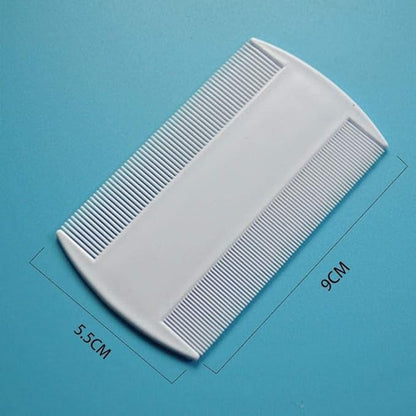 White Double Sided Double-Sided Detection Removes Head Nit Fine Tooth Head Lice Hair Combs Dog Combs For Kids Pet dog Flea Plastic Hair Nit Combs