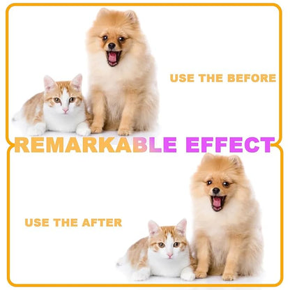 Tear Stain and Flea Comb for Small Dogs - Double-headed Pet Grooming Brush for Removing Crust and Mucus from Face