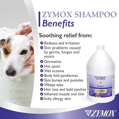 Zymox Shampoo for Dogs and Cats with Vitamin D, 1 Gallon
