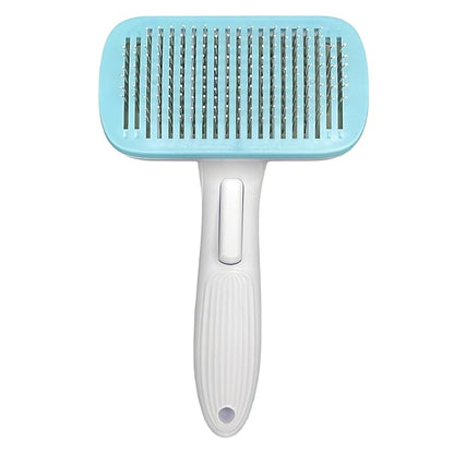 Deshedder Brush for Dogs Short Long Hair with Self Cleaning to Easy Shedding,Suitable for Cats Bunnies,Blue