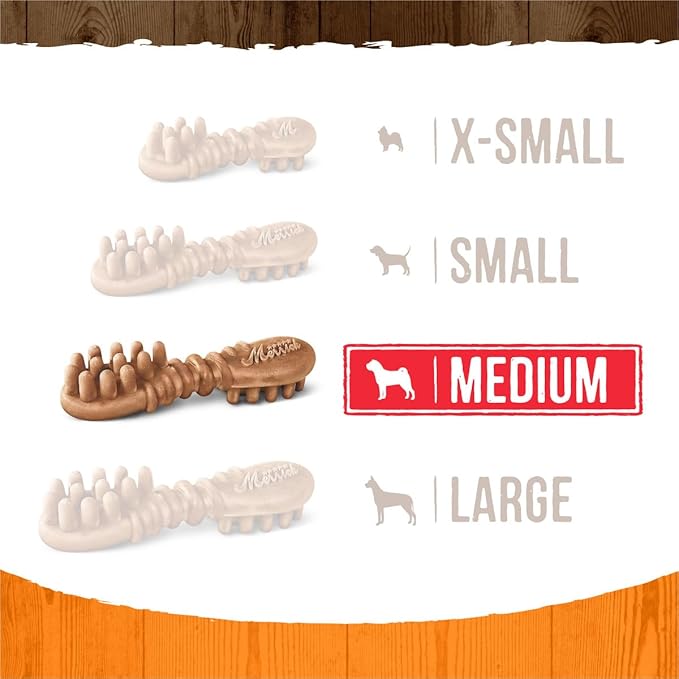 Merrick Fresh Kisses Natural Dental Chews, Treats Infused with Pumpkin and Cinnamon for Medium Dogs 25-50 Lbs - 5 oz. Pouch (Pack of 2)