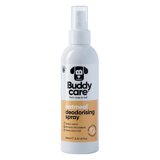 Dog Deodorising Spray - Deodorising Spray for Dogs - With Aloe Vera and Pro Vitamin B5 (Oatmeal, 200ml)