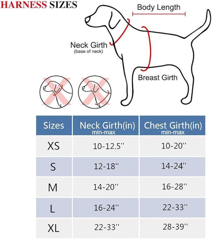 PoyPet Dog Harness No Pull, Reflective Adjustable No Choke Pet Vest with Front & Back Clips, Soft Padded and Control Training Handle for Large Dogs(Pink,XL)