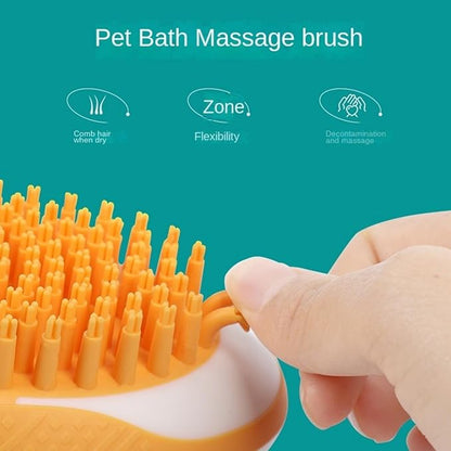Dog Bath Brush - Massage Brush,Hair Removal Brush,Many Colours AvailableCleaning & GroomingPet Supplies Dog Bath Supplies(Green)