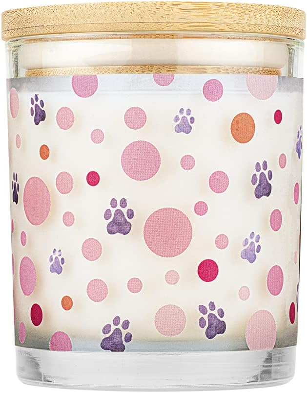 Pet House 9 oz Pink Sugar Scented Pet Odor Candle, Clean Burning, Long Lasting, Plant Based Spring, Summer Scented Soy Candle, 60 Hour Burn Time