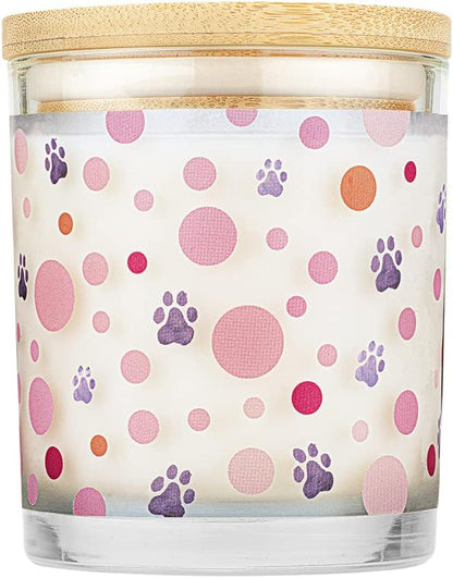 Pet House 9 oz Pink Sugar Scented Pet Odor Candle, Clean Burning, Long Lasting, Plant Based Spring, Summer Scented Soy Candle, 60 Hour Burn Time