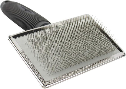 Premium Pet Slicker Brush for Cats & Dogs Shedding Tool, Grey, Small