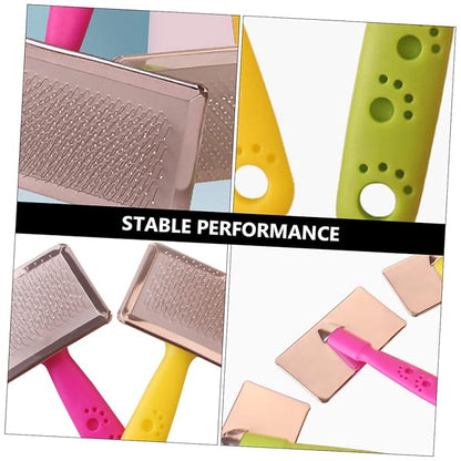 Mipcase 3pcs Pet Comb Hair Tool Tool Cleaning Tool Pet Brush Dog Slicker Brush Self Cleaning Dog Combs for Grooming Stainless Steel Pet Grooming Comb Pet Hair Accessory