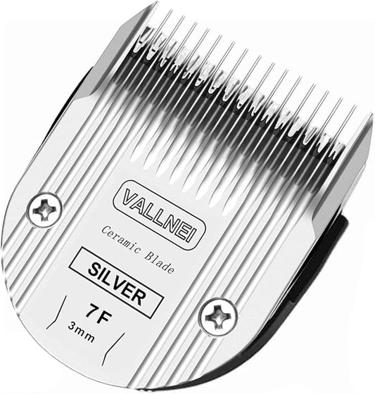 Detachable Adjustable Pet Dog Grooming Clipper 5-in-1 Blade Compatible with WAHL Professional Animal Blade Arco, Bravura, Chromado, Creativa, Figura, and Motion Pet, Dog, and Horse Clippers(7F)