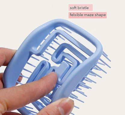 Puppy Hair Brush - Small Dog Bath Brush - Grooming Tool for Teddy, Yorkies, Maltese, Shih Tzu, Chihuahua - Blue