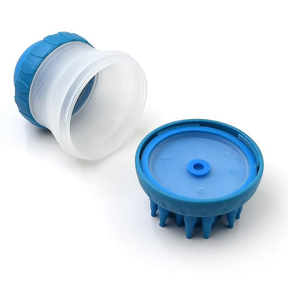 H&H Pets Bath Scrubber with Soap Dispenser - Grooming Massage Brush Kit for Dogs & Cats, Pet Accessories - Silicone Scrubbing Brush