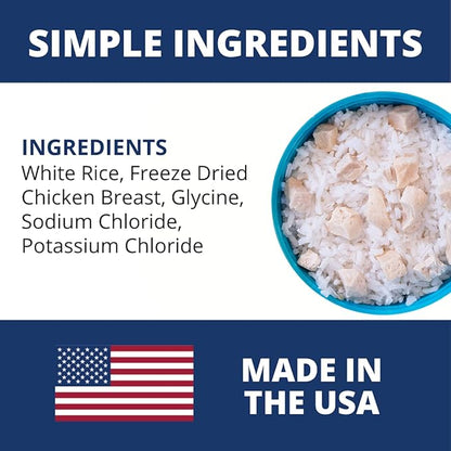 Under the Weather Bland Diet for Dogs | Easy to Digest for Sick Dogs | Always Be Ready | Contains Electrolytes - All Natural Freeze Dried 100% Human Grade Meats | 1 Pack - Chicken, Rice - 6oz