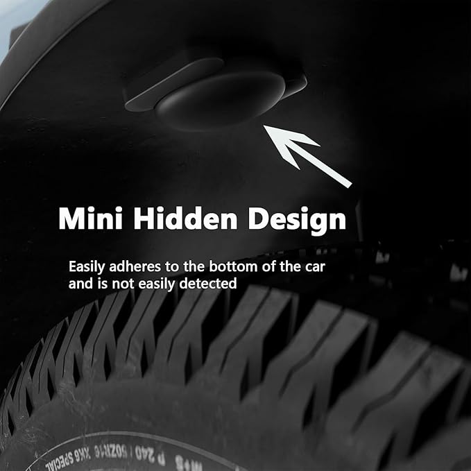 Mini GPS Tracker for Vehicles,Car GPS Tracker Work with Apple Find My(iOS Only),Full Global Coverage Location Tracker for Finding Vehicles/Person/Pets/Items,No Subscription Required (Black,1PCS)