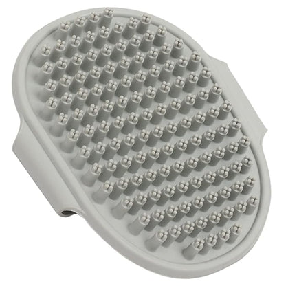Upgraded Dog Grooming Brush, Pet Shampoo Bath Brushes with Adjustable Handle for Massage Shedding Long Short Haired Large Medium Small Dogs Puppy Cats (Grey 1PC)