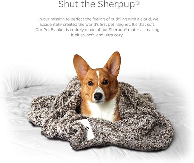 Pet Parents Premium Pet Blanket, Water Resistant Dog Blanket & Cat Blanket, Perfect for Crates, Calming, Large, Medium, Small Dogs, & Puppy Blanket Color: Chocolate Size: 50x60