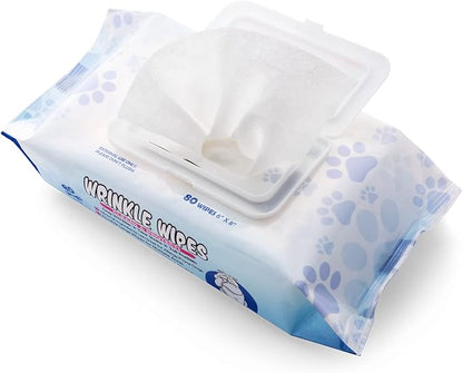 Squishface Tear Stain Paste (2oz) & 5x7 Wipes Bundle - Anti-Itch, Deodorizing, Tear Stain Remover – Great for English Bulldog, Pugs, Frenchie, Bulldogs, French Bulldogs & Any Breed