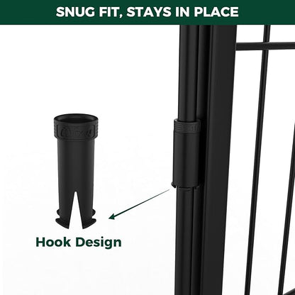 FXW 32 Pieces Muffler Tubes, Compatible with FXW Rollick/Instant Dog Playpen (Replacement for HomePlus/Dog Gate), Black │ Patented