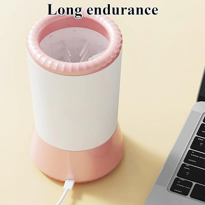 Mesen Automatic Pet Paw Cleaner, Portable Dog Foot Cleaning Machine USB Rechargeable, Dog Paw Washer Cup with Soft Silicone Brush, Automatic Foot Cleaning Machine for Small to Medium Dogs