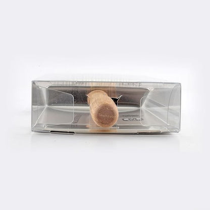 Wooden Slicker Brush - Stainless Steel Soft Pins for Pet Grooming (Size M)
