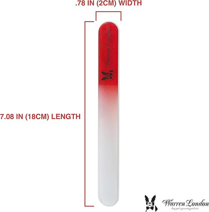 Warren London Glass Dog Nail File for Dogs- Sandblasted Glass Dog Nail Filer for Dogs- Best Dog File for Nails in Dog Claw Care