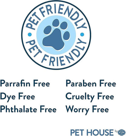 One Fur All Pet House Pumpkin Spice and Apple Cider Candles 2 Pack - Plant-Based/Soy Candle - Clean Burning Scented Candles, Long Lasting Pet Odor Candle for Home