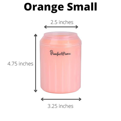 Portable Dog Paw Cleaner (Small, Orange)
